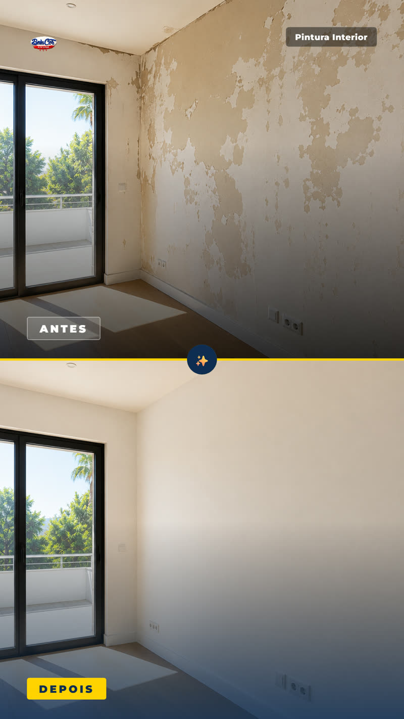 Pintura interior concluída — Bela Cor Pinturas